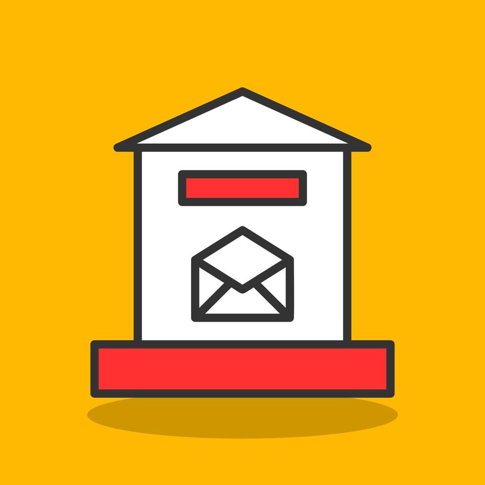 Letter Box Vector Icon Design
