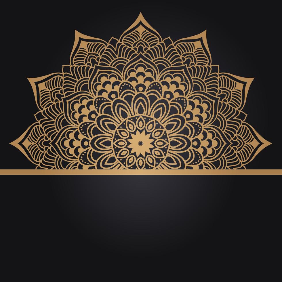 Luxury mandala background design vector