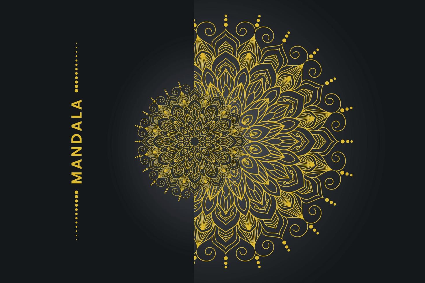 Luxury mandala background design vector