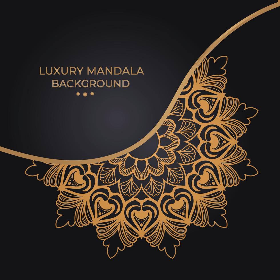 Fondo de diseño de mandala ornamental de lujo vector