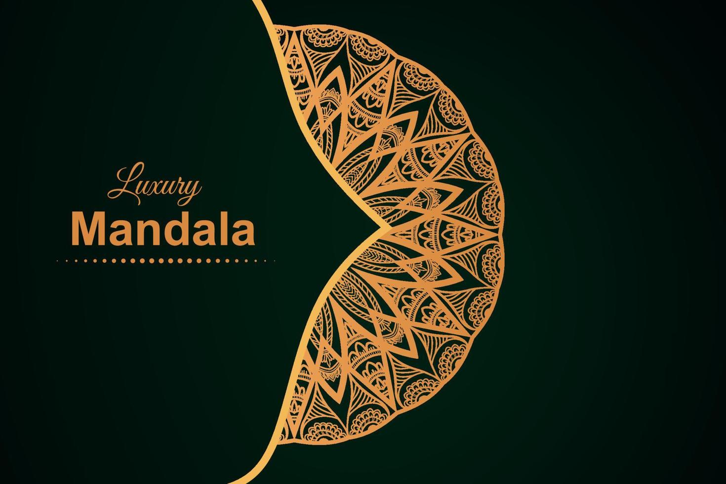 Fondo de diseño de mandala ornamental de lujo vector