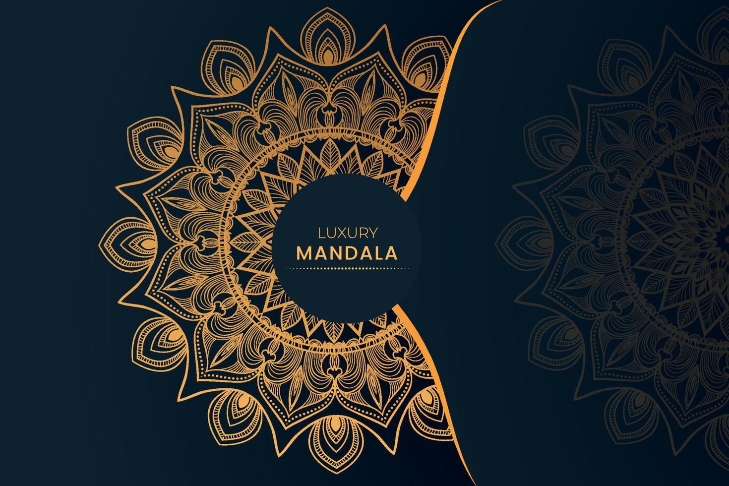 luxury ornamental mandala design background vector