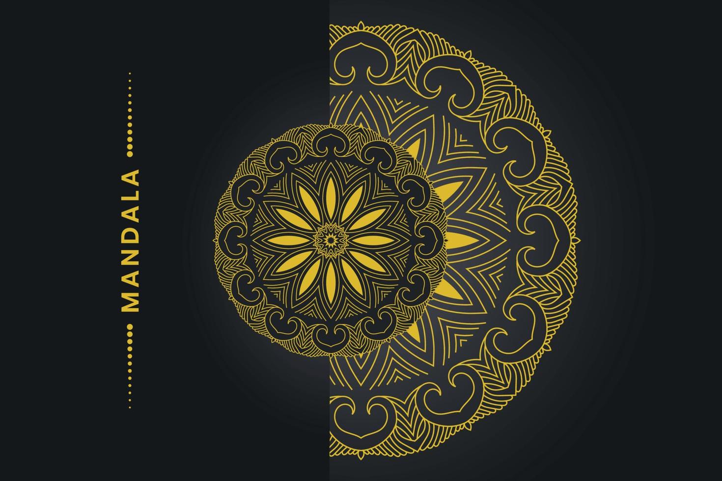 diseño de mandala ornamental de lujo vector