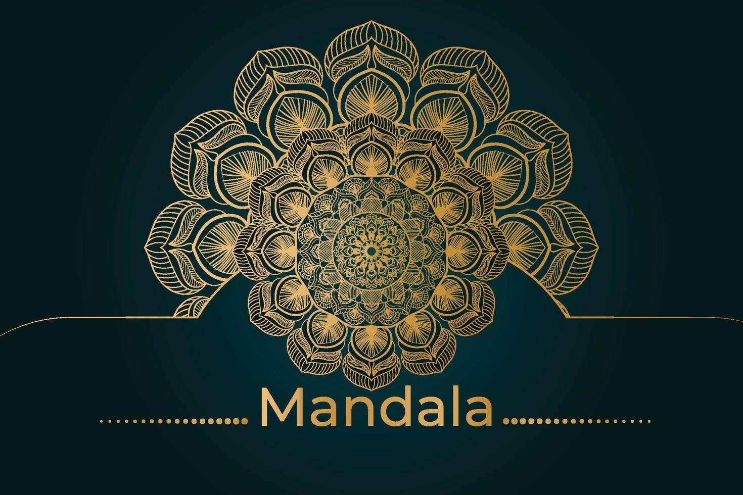 Luxury mandala background design vector