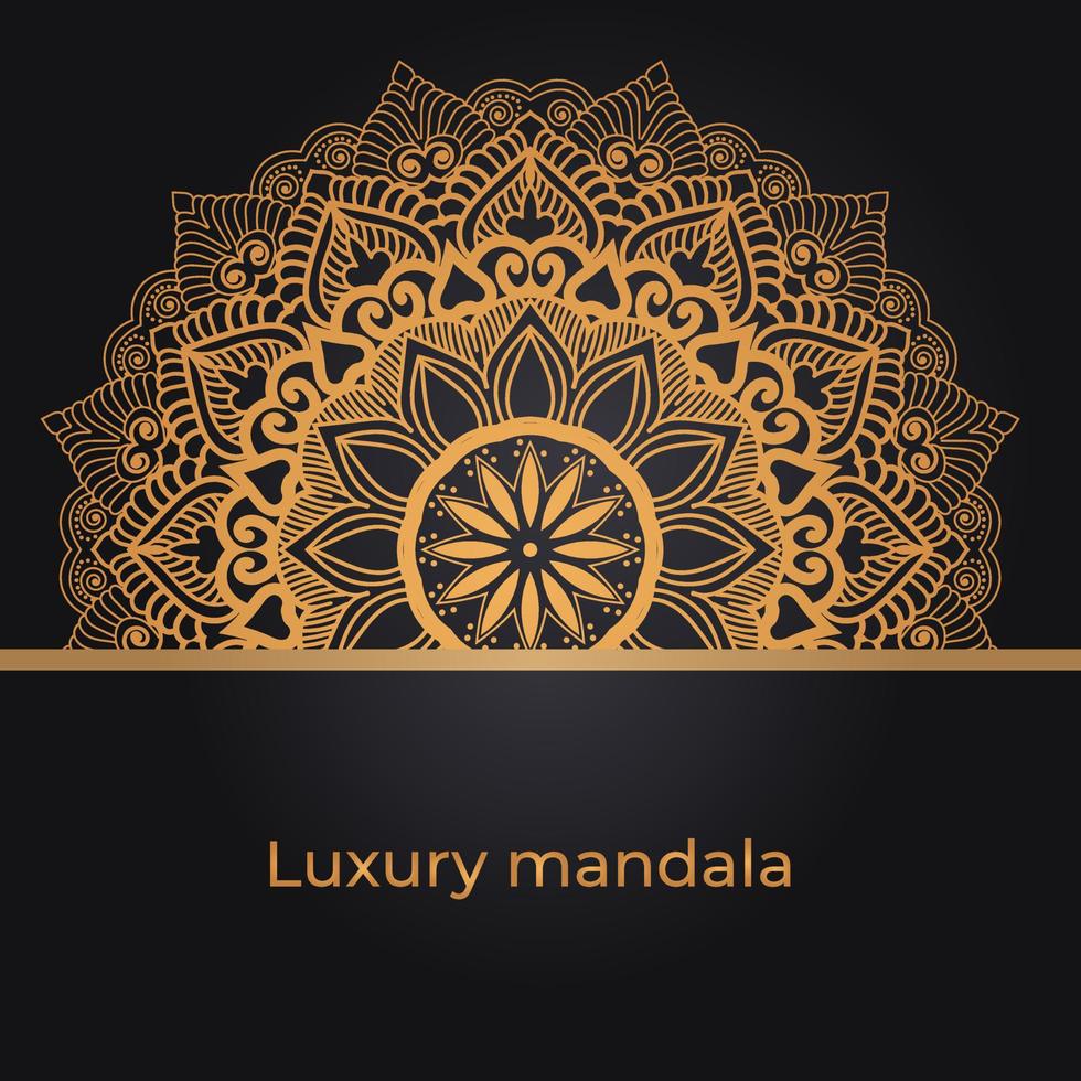 diseño de fondo de mandala de lujo vector