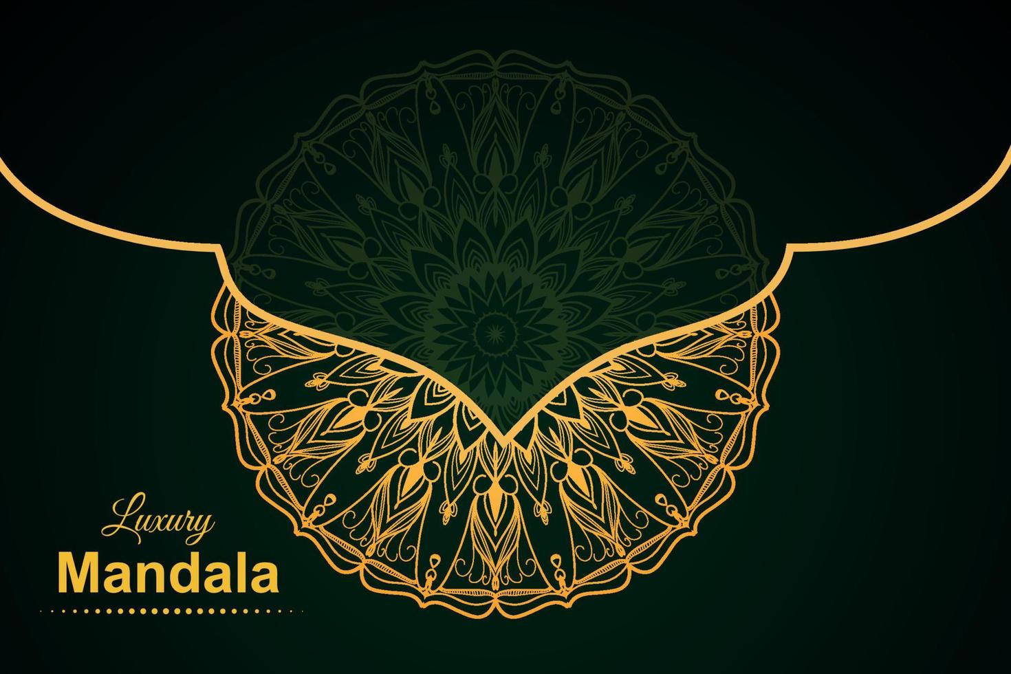 Luxury mandala background design vector