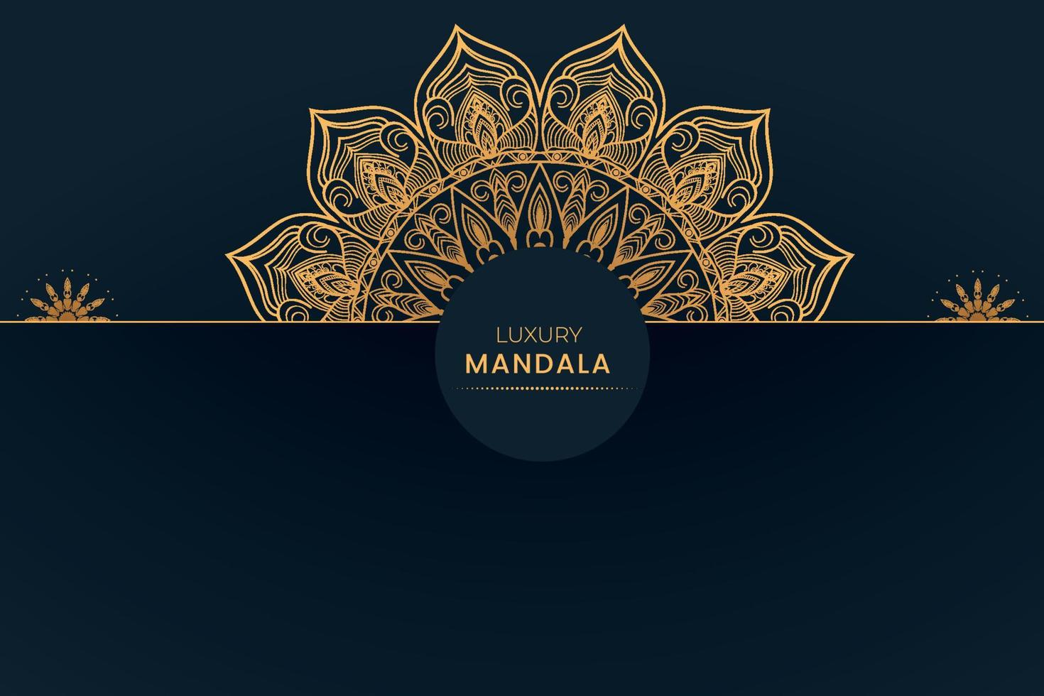 Fondo de diseño de mandala ornamental de lujo vector