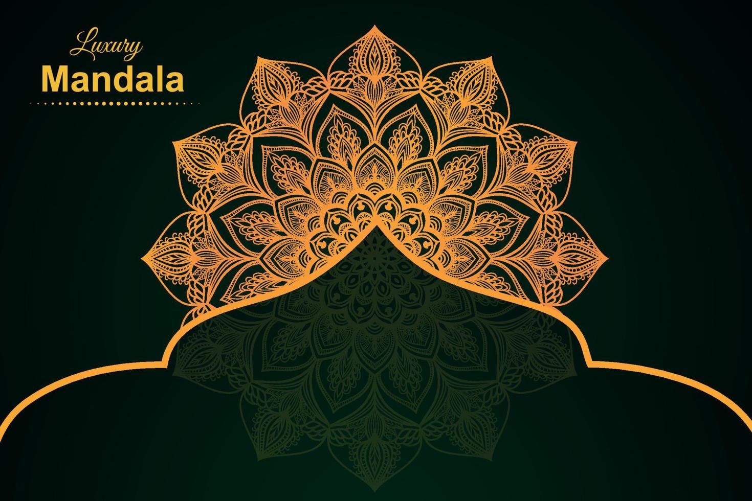 luxury ornamental mandala design background vector