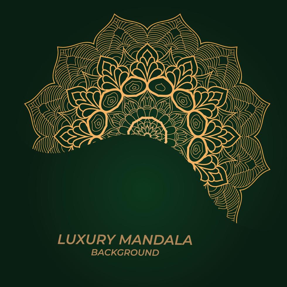 Fondo de diseño de mandala ornamental de lujo vector