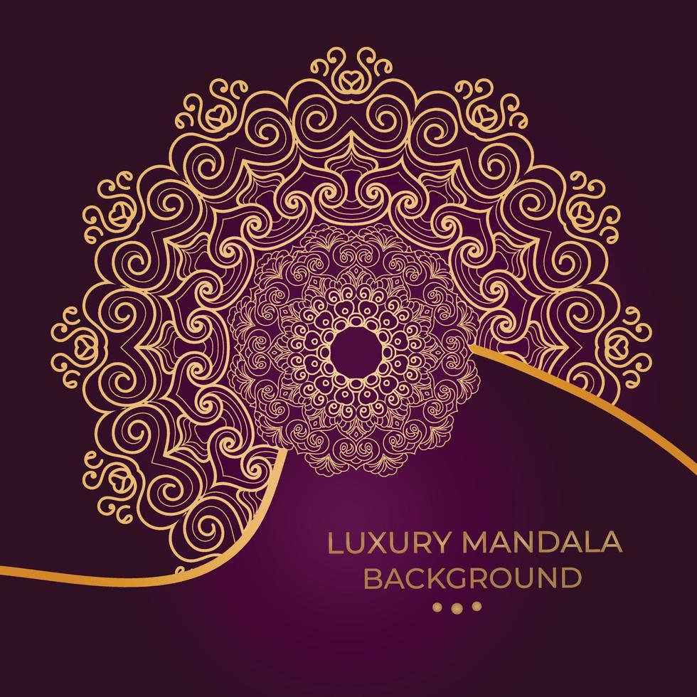 luxury ornamental mandala design vector