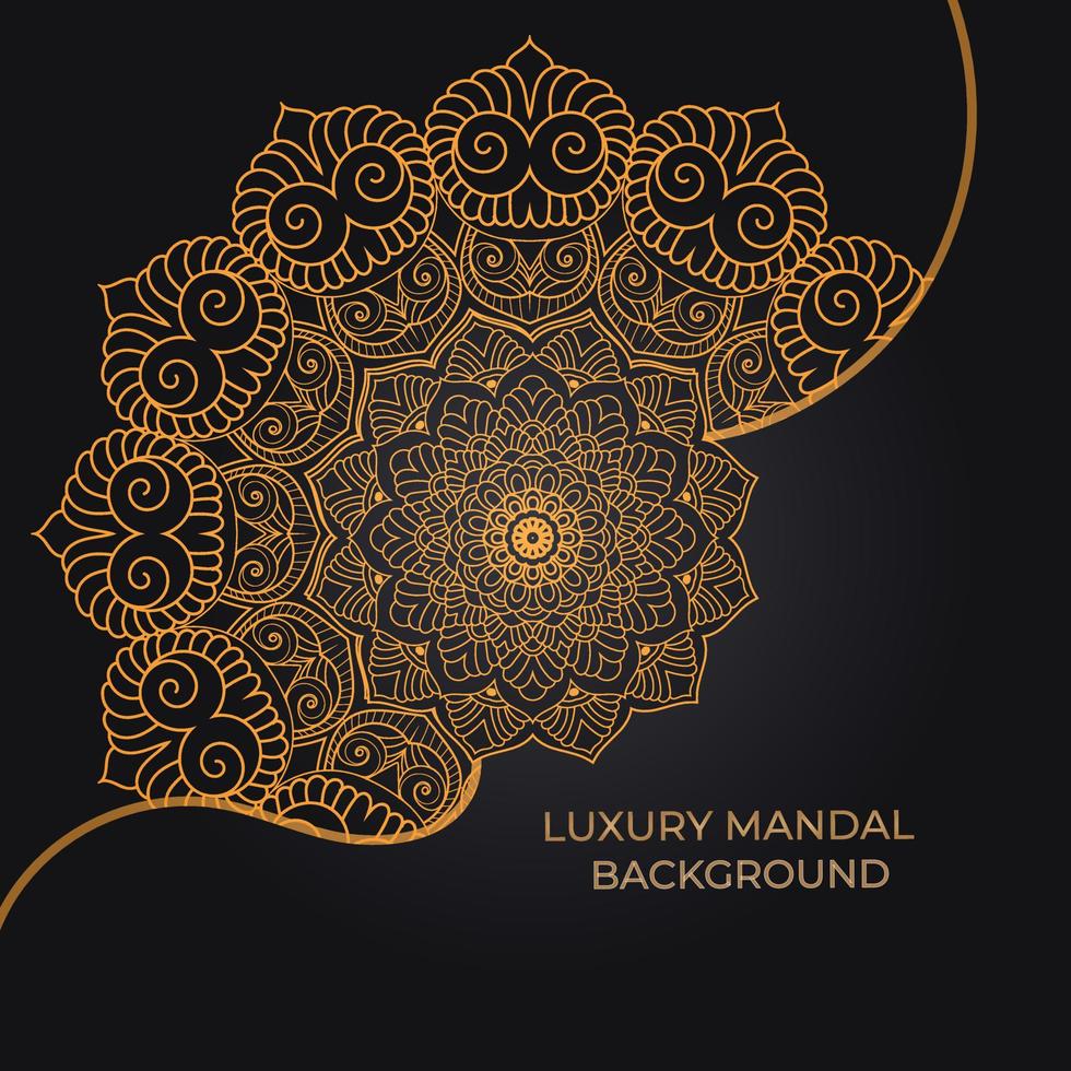 luxury ornamental mandala design background vector