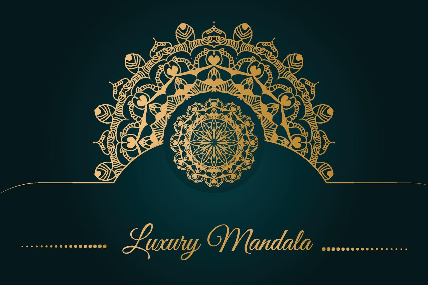 luxury ornamental mandala design vector