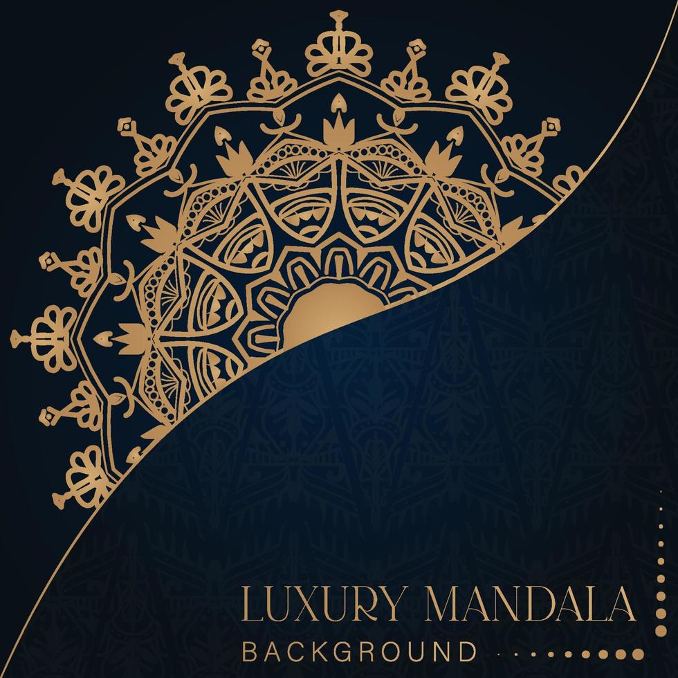 luxury ornamental mandala design vector