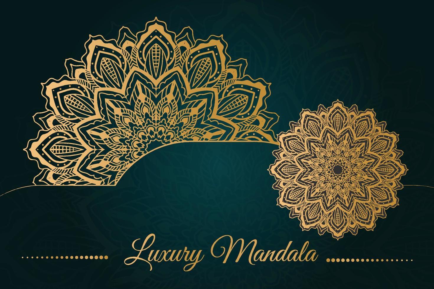 Luxury mandala background design vector