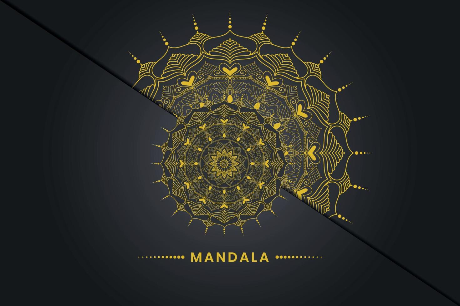 diseño de fondo de mandala de lujo vector