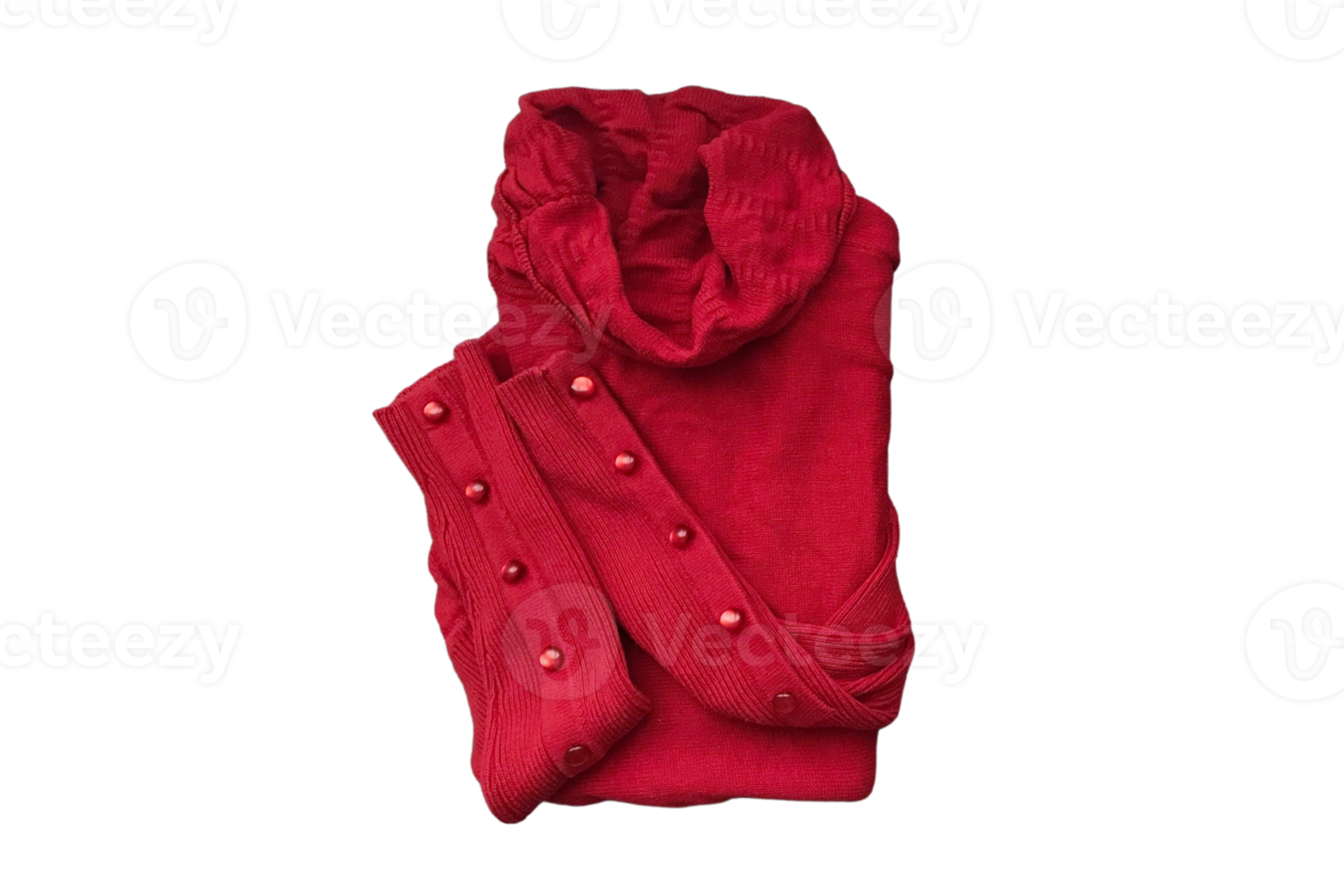 Red sweater isolated on a transparent background 21275013 PNG