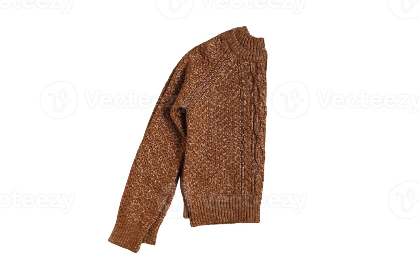 Brown sweater isolated on a transparent background png