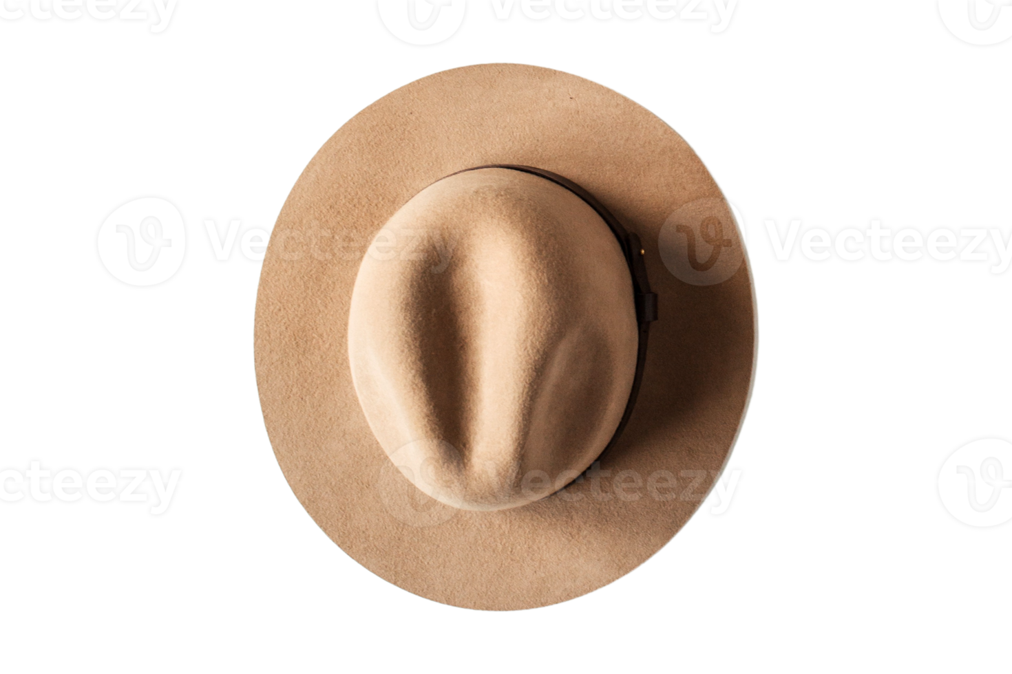 Beige hat isolated on a transparent background png