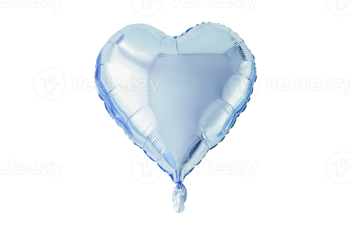 azul corazón globo aislado en un transparente antecedentes png