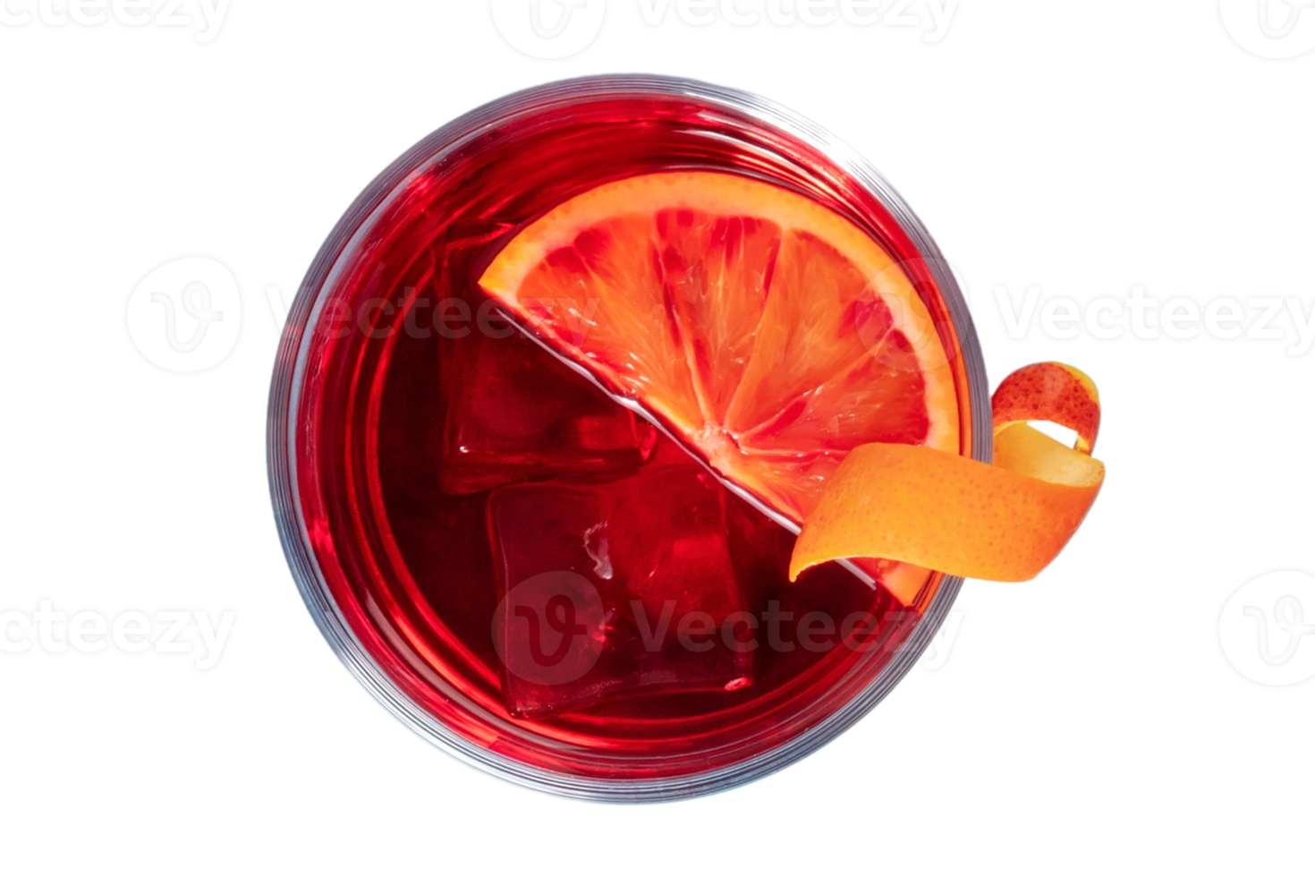 Red drink isolated on a transparent background png