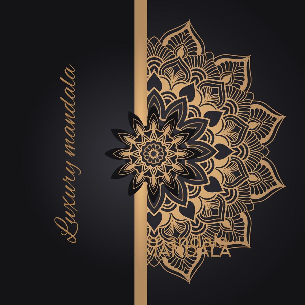 Luxury mandala background design vector