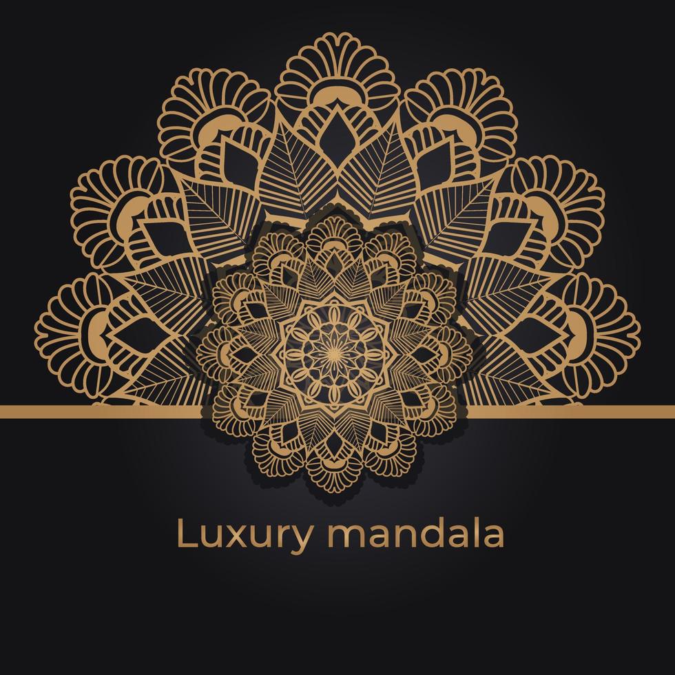 Luxury mandala background design vector