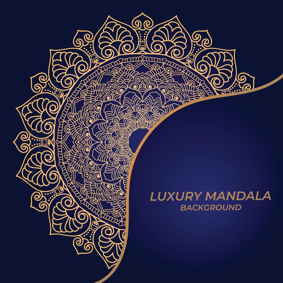 Fondo de diseño de mandala ornamental de lujo vector