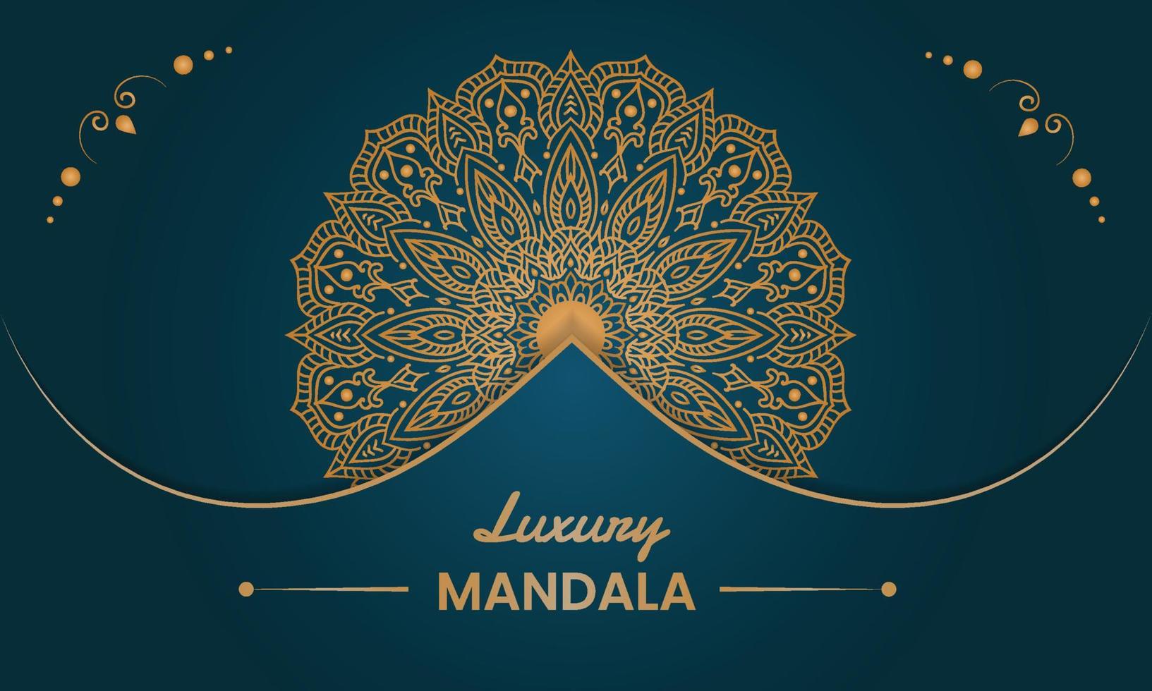 Luxury mandala background design vector