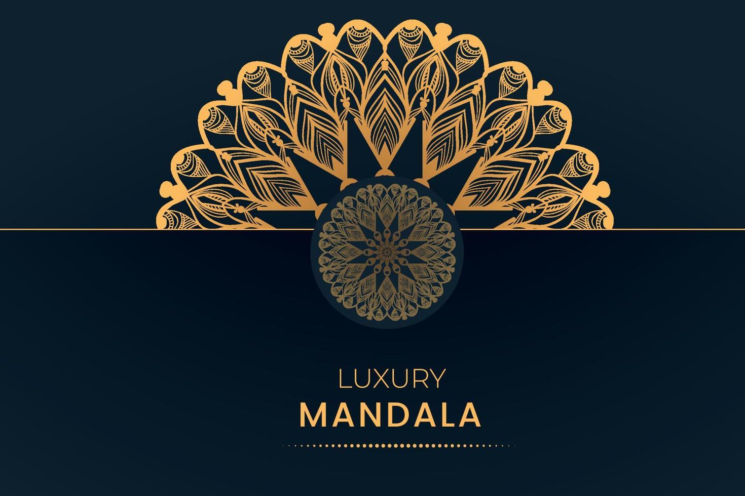 luxury ornamental mandala design background vector