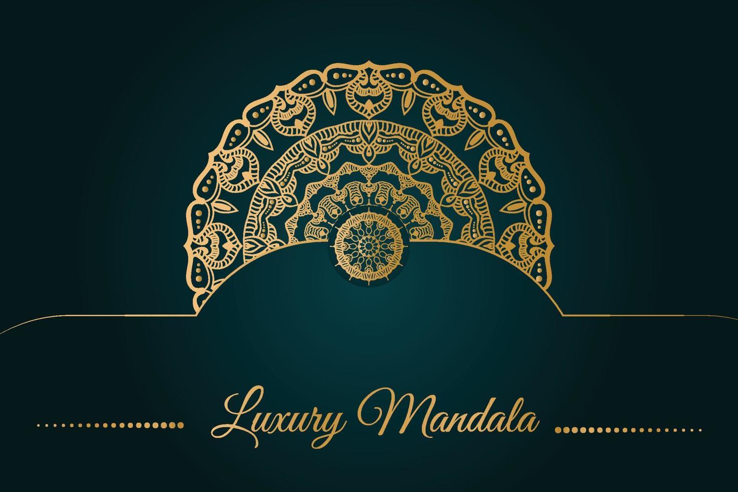 luxury ornamental mandala design vector