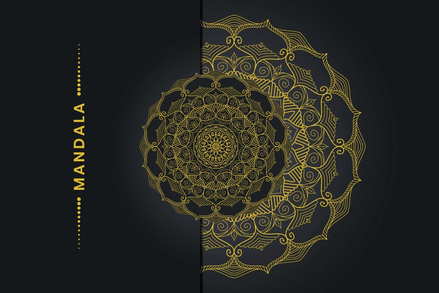 diseño de mandala ornamental de lujo vector