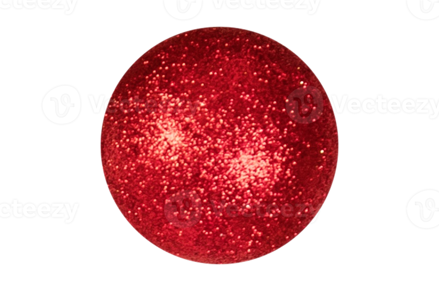 vermelho Natal bola isolado em uma transparente fundo png