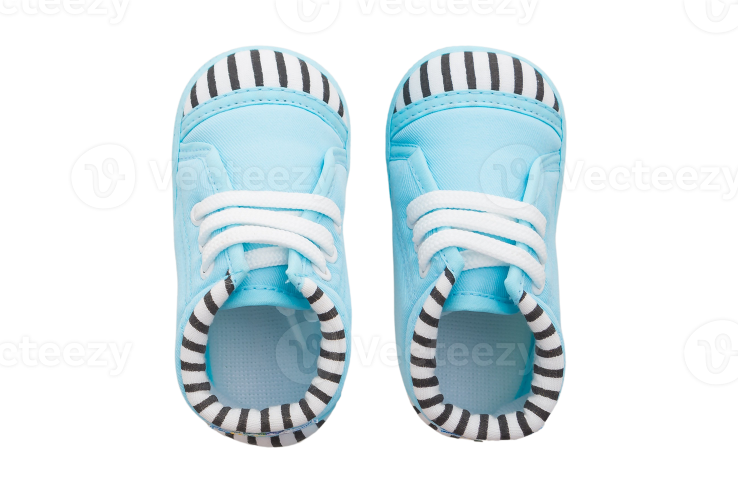 Blue baby shoes isolated on a transparent background png