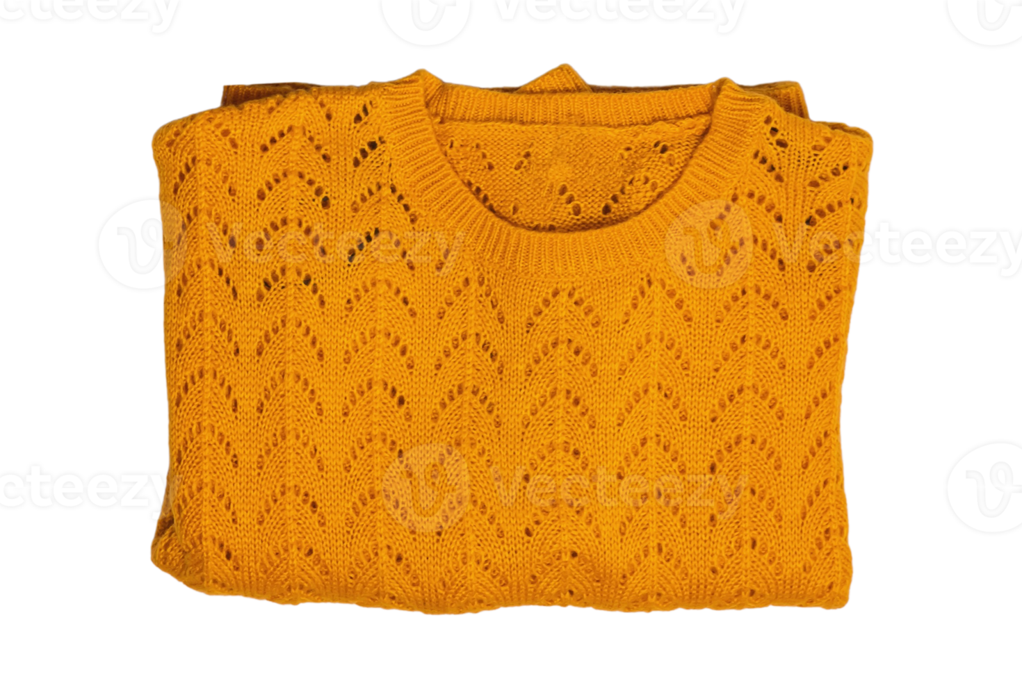 naranja suéter aislado en un transparente antecedentes png