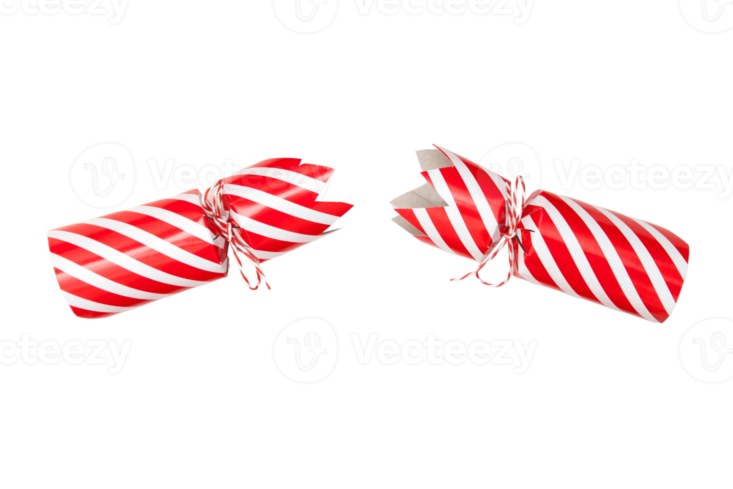 rot Streifen Weihnachten Cracker isoliert auf ein transparent Hintergrund png