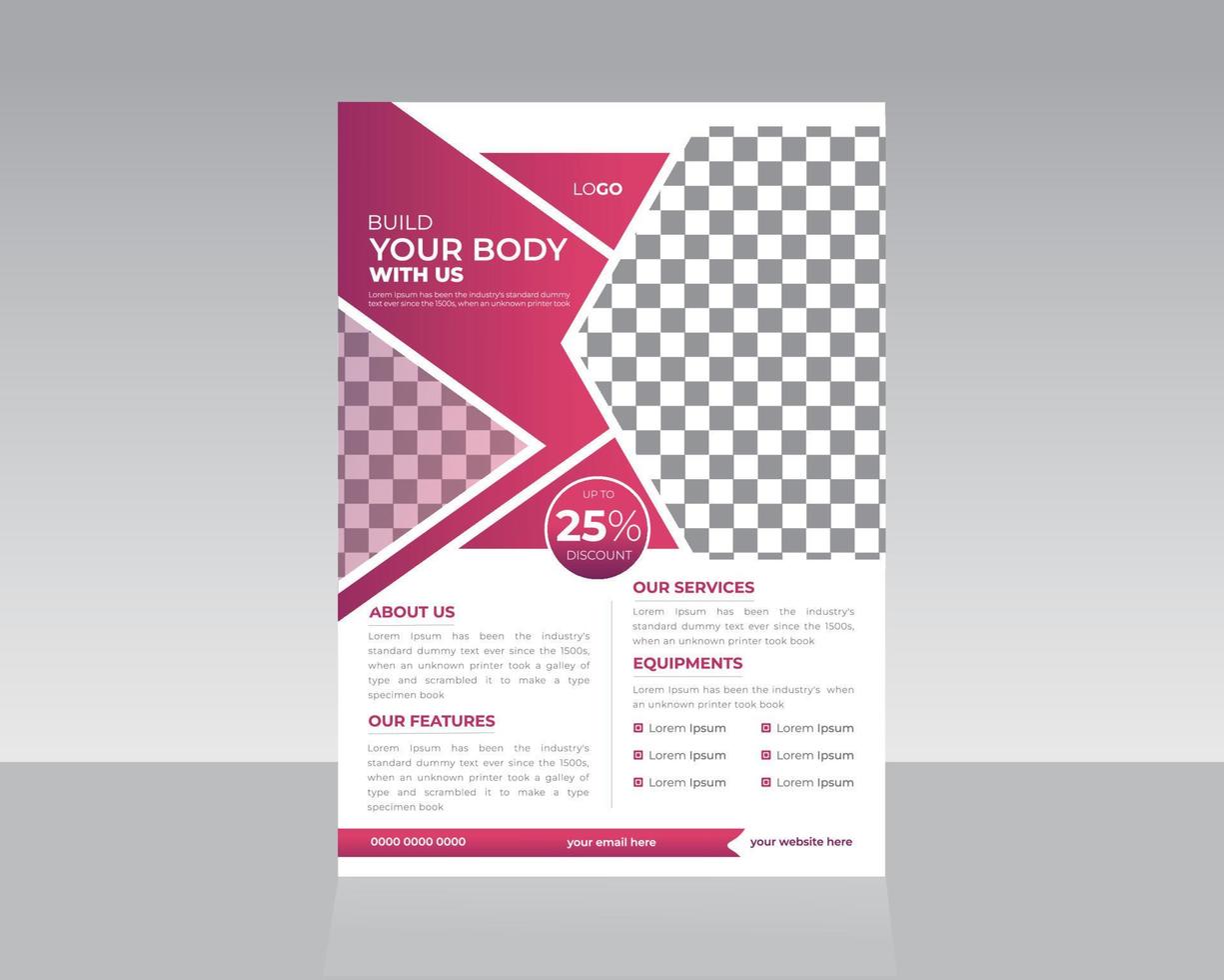 sports flyer template design vector