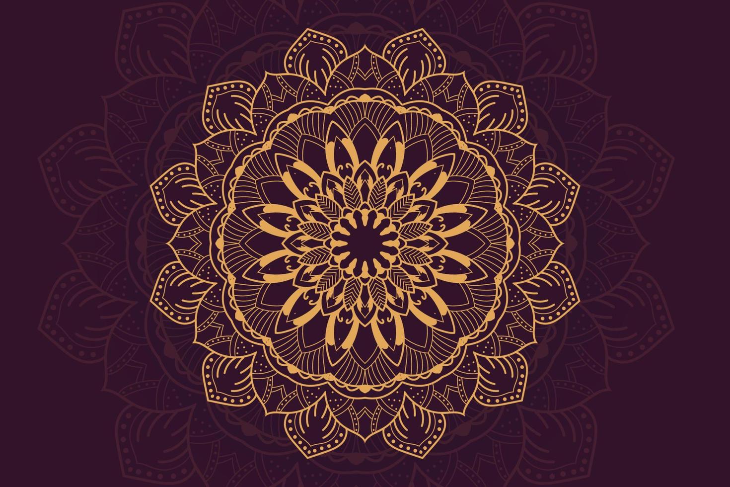 Luxury mandala background design vector