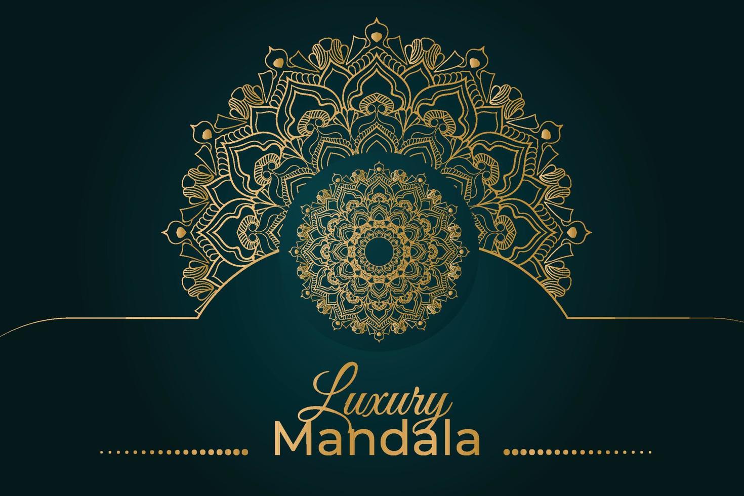 Luxury mandala background design vector