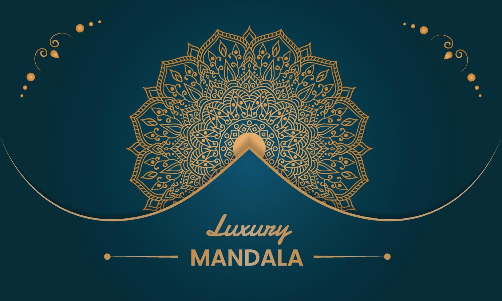 Luxury mandala background design vector