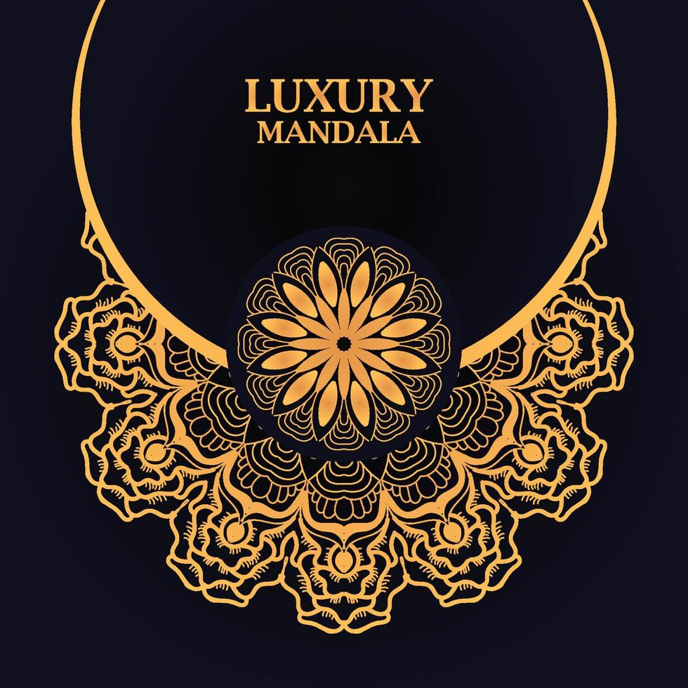 luxury ornamental mandala design background vector