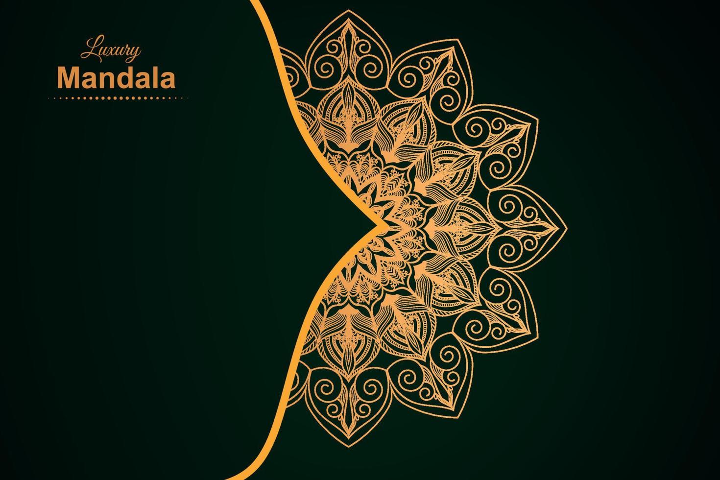 luxury ornamental mandala design background vector