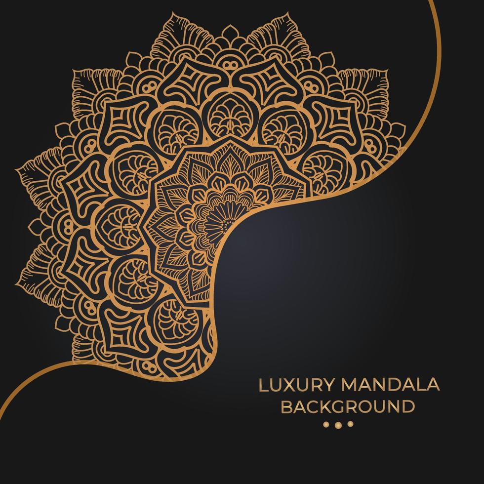 diseño de mandala ornamental de lujo vector