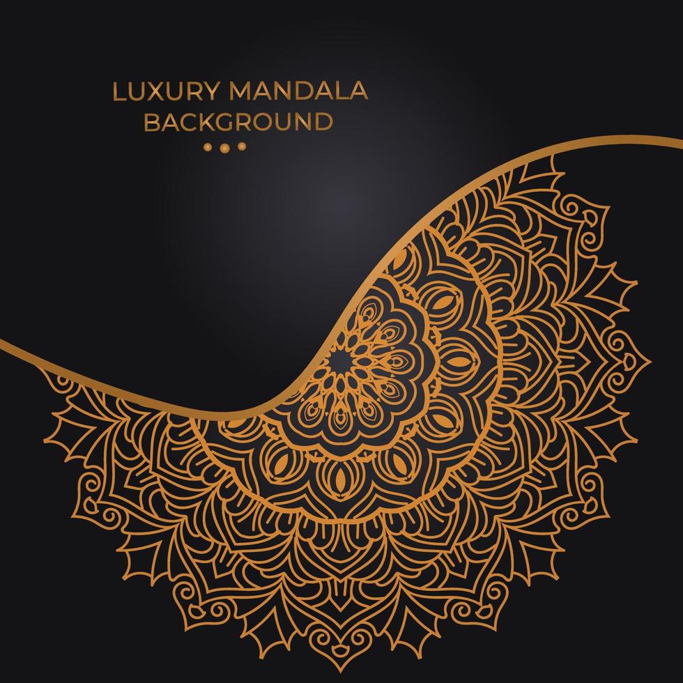 luxury ornamental mandala design vector