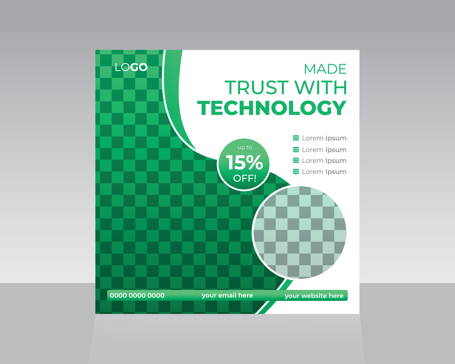 Technology Social Media Post Template 21275378 Vector Art at Vecteezy