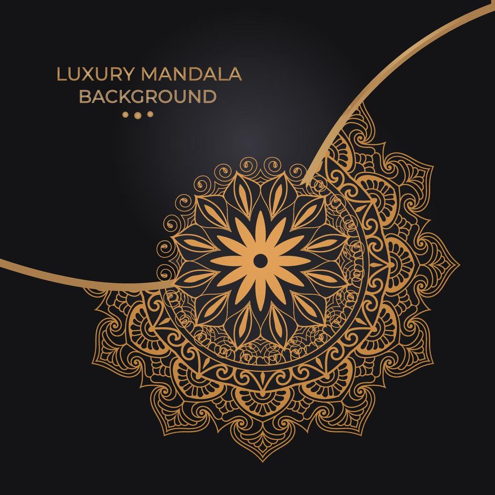 Luxury mandala background design vector