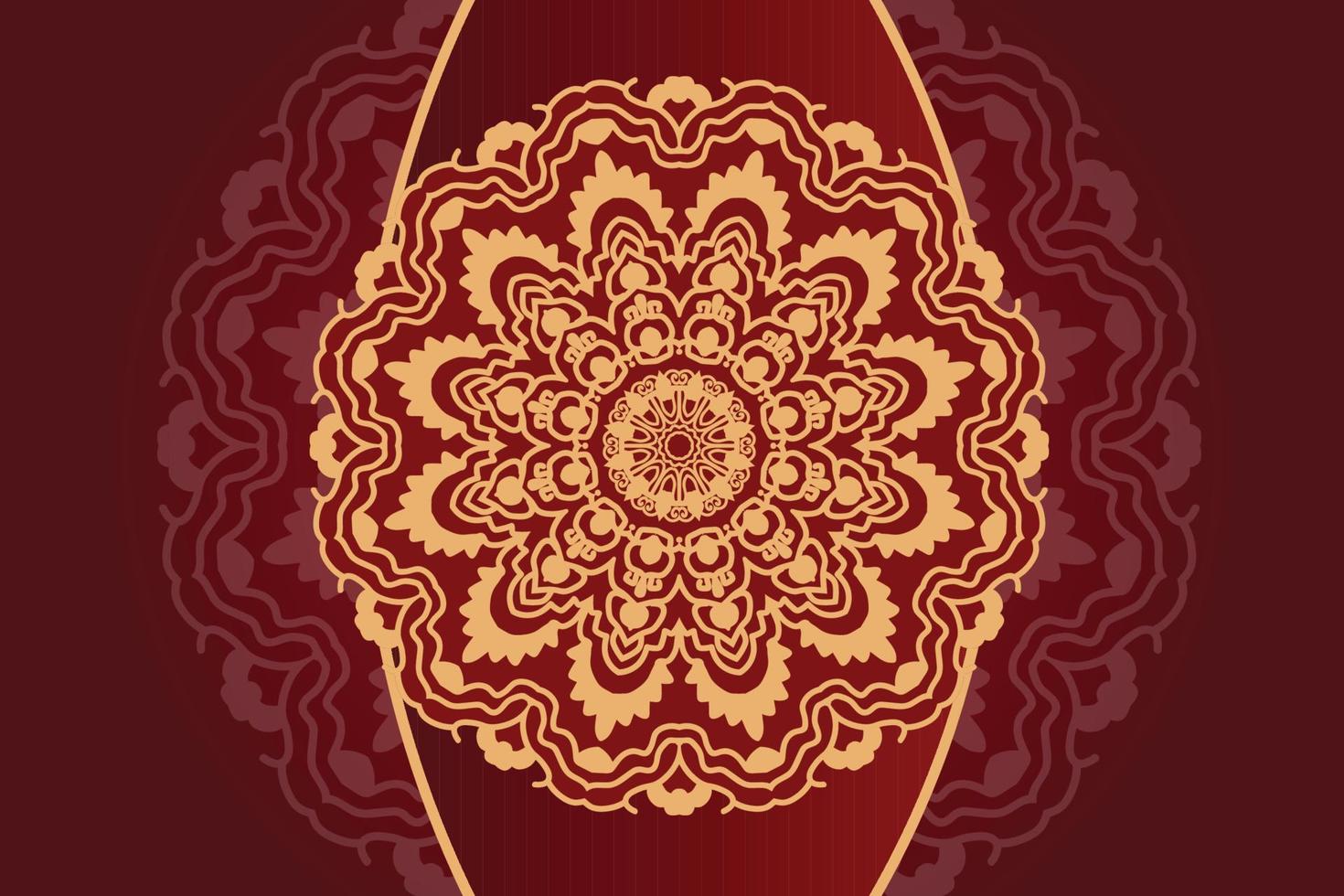 Luxury mandala background design vector