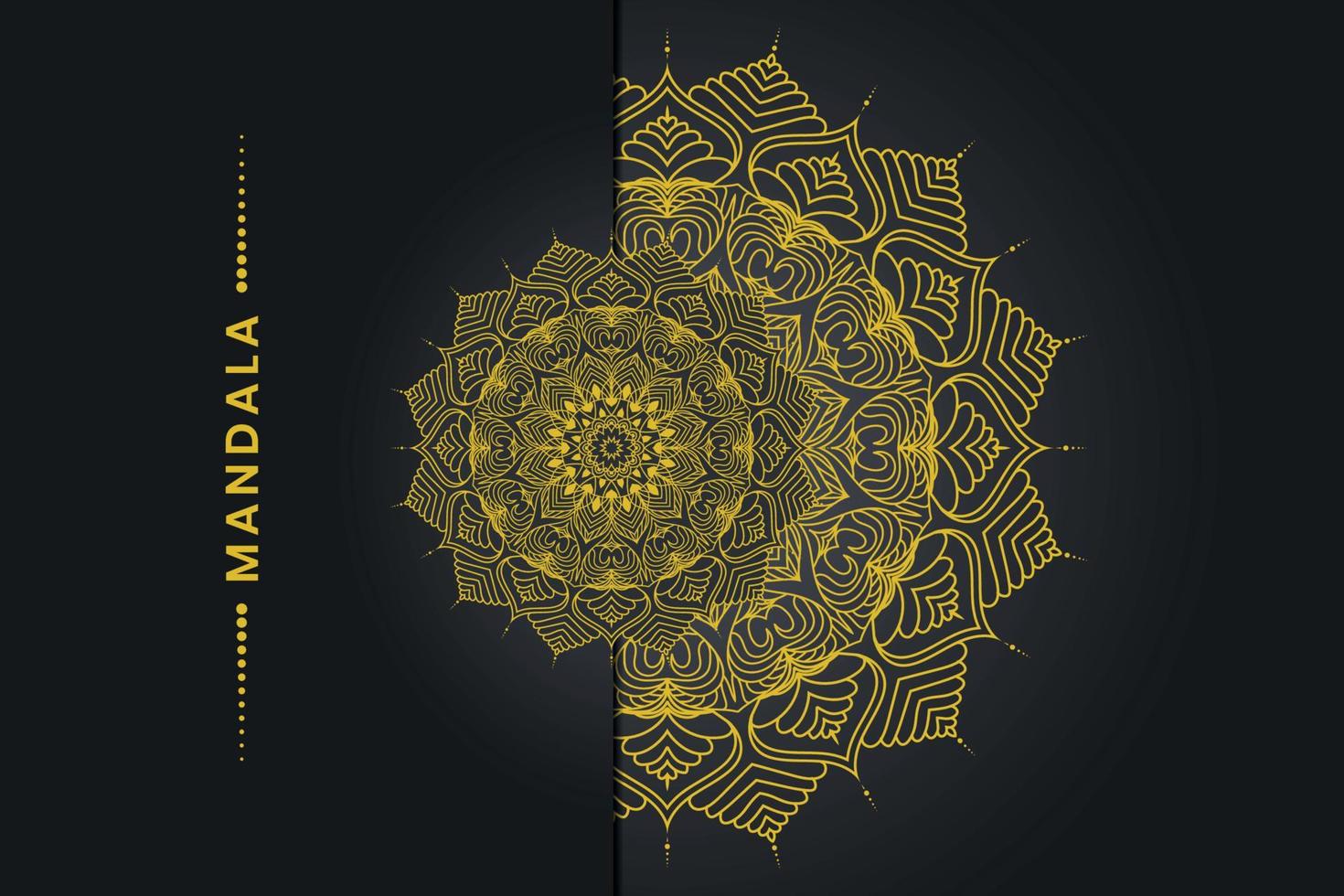 Luxury mandala background design vector