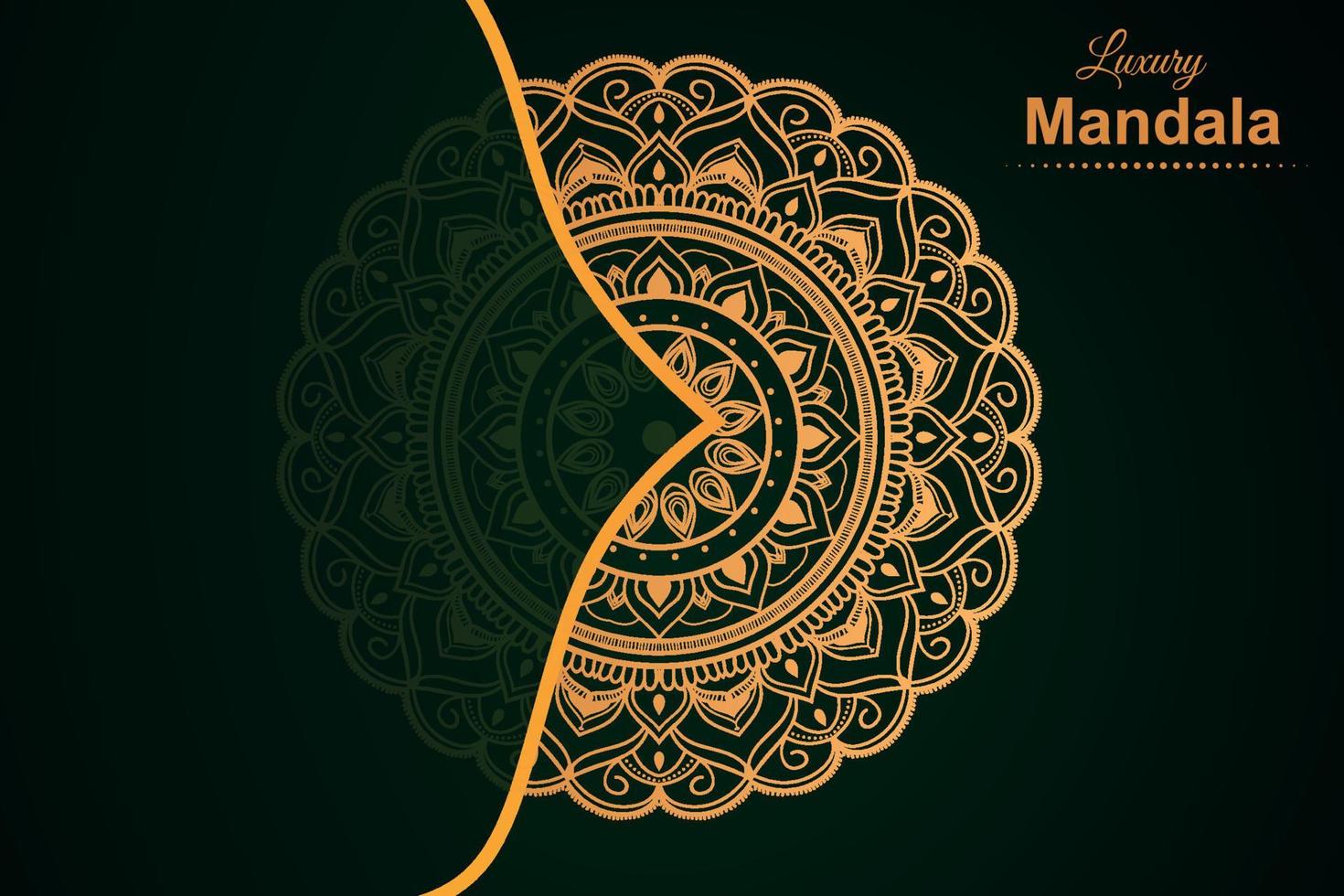 Luxury mandala background design vector