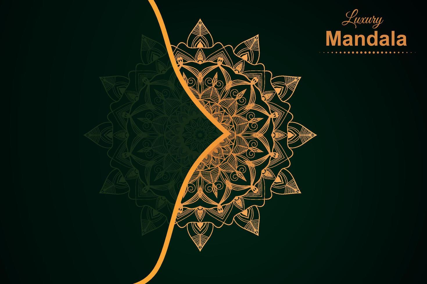 Luxury mandala background design vector