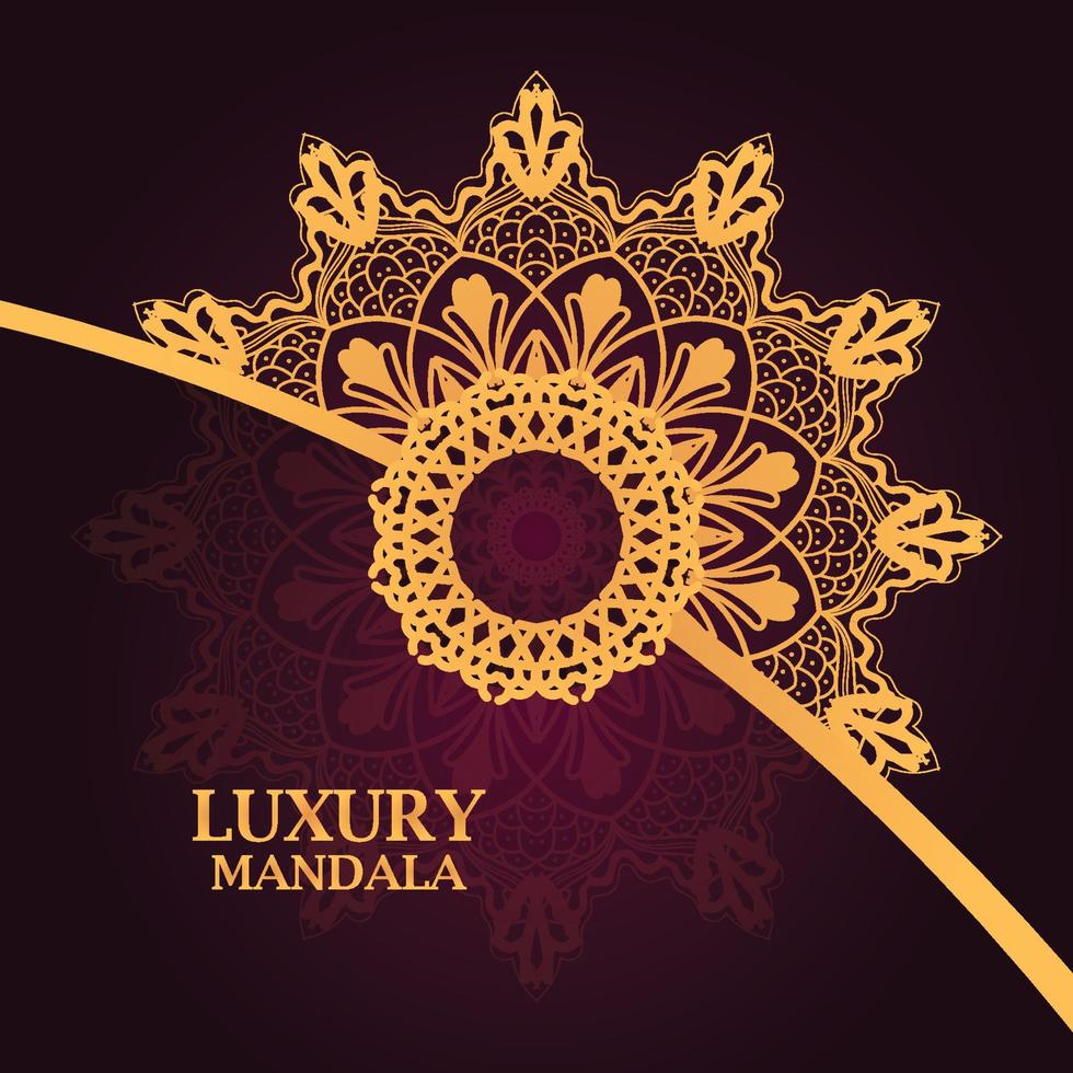 luxury ornamental mandala design background vector